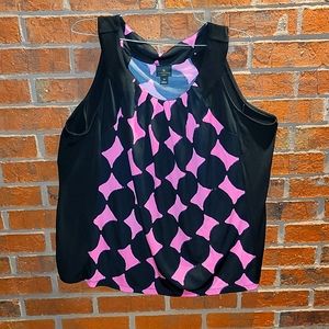 Worthington 1X pink and Black tank
